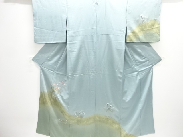 JAPANESE KIMONO / HOMONGI / EMBROIDERY / JIGAMI PATTERN